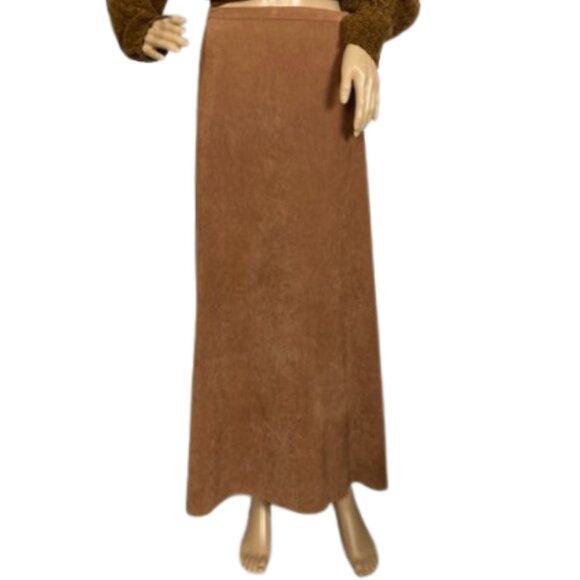 Olsen Caramel Brown Two-Piece Sweater and Skirt Set - Picture 4 of 12